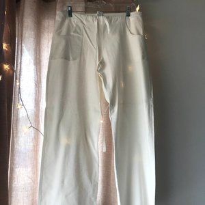 Sophie Max | White Drawstring Trousers